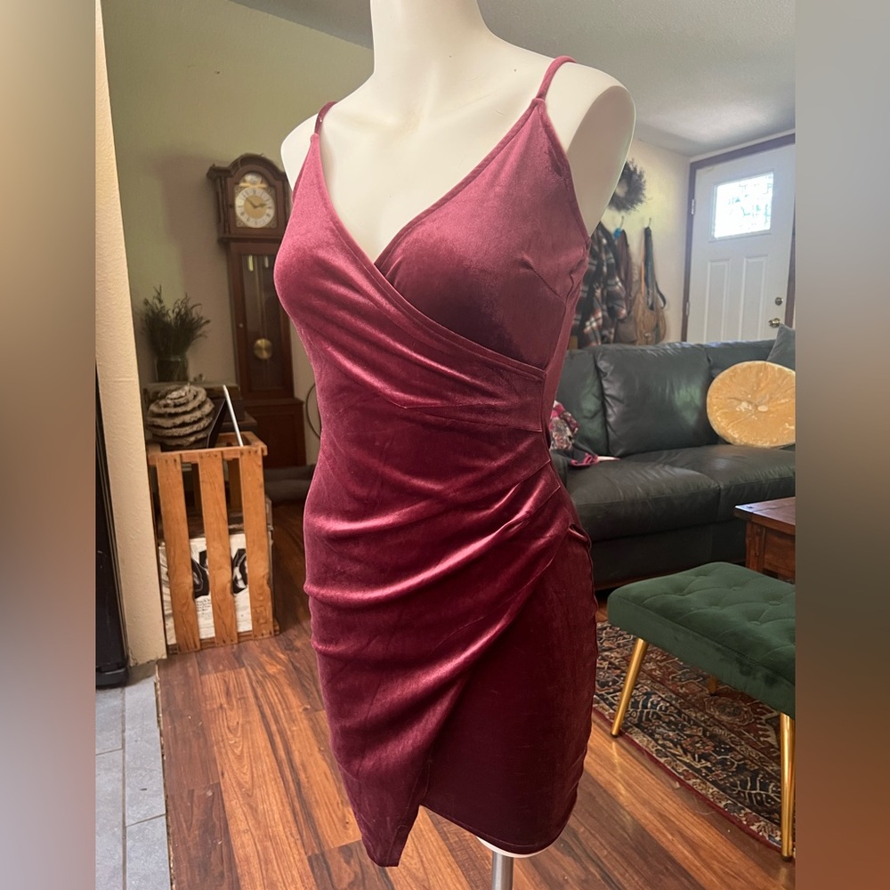 Purple Velvet Dress